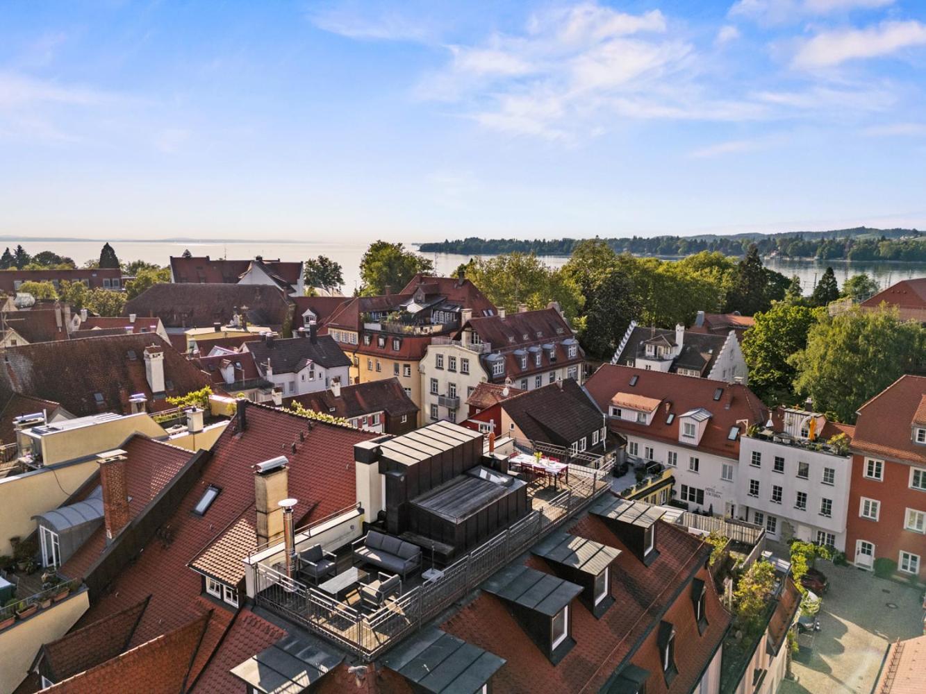 Ferienwohnung Insel-Loft - Maisonette Auf Der Insel, Exklusiv Mit Dachterrasse Lindau  Exterior photo